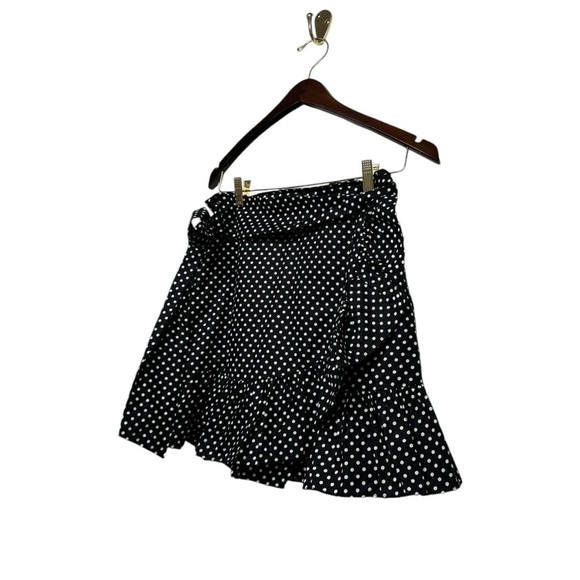 NWOT REVOLVE TULAROSA Maida Ruffle Skirt Black Polka Dot S - Picture 6 of 9